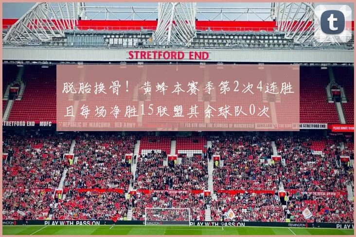 脱胎换骨！黄蜂本赛季第2次4连胜且每场净胜15联盟其余球队0次