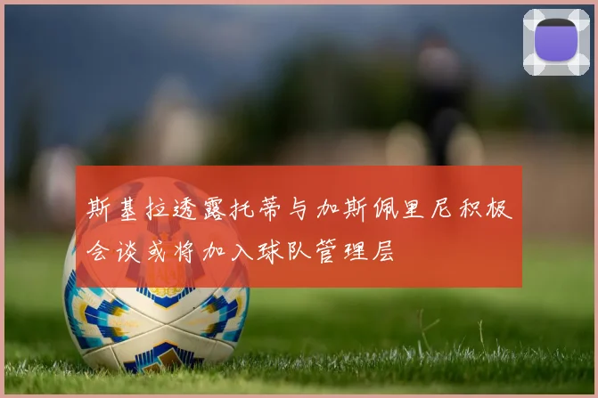 斯基拉透露托蒂与加斯佩里尼积极会谈或将加入球队管理层